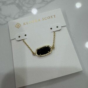 ✨ Kendra Scott Adjustable Gold Bracelet – Black Stone ✨